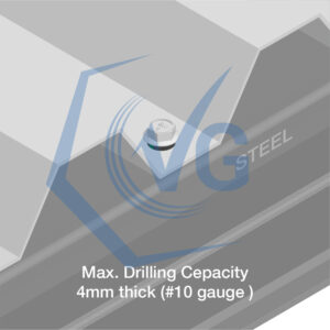 Self Drilling Screws Fixing Cladding to Metal Dual Edge 1